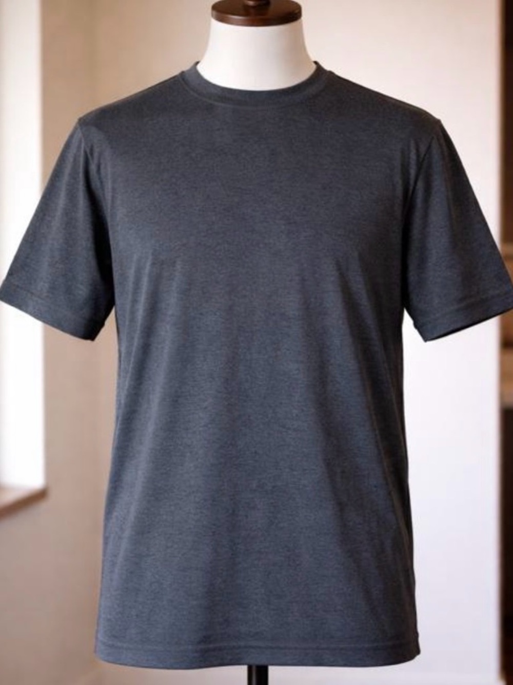 VTG St Croix Men's Knit Crewneck T‑Shirt in Heathered Gray 90s Y2K SZ XL